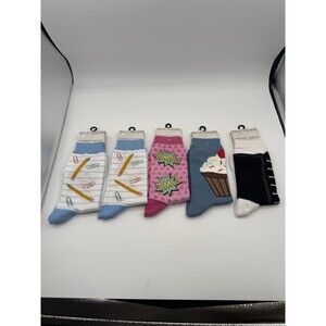 Foot Traffic Women’s Socks 4-10 Lot Of 5 Assorted Designs All NWT